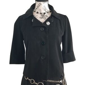 3/4 sleeves crop jacket